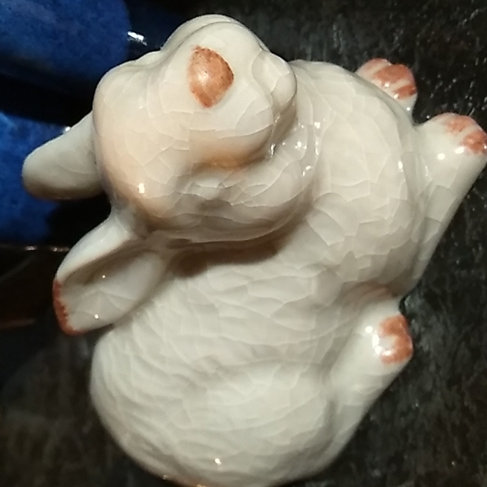 Shabby Cottage Garden Shabby Chic Crackle Glazed Rabbit 🐇